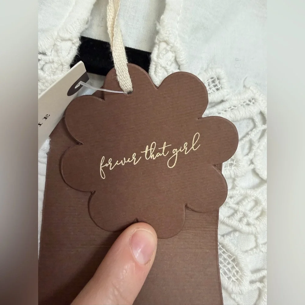 NWT Forever That Girl Mock-Neck Lace Maxi Dress in White, Size Small - Picture 15 of 15